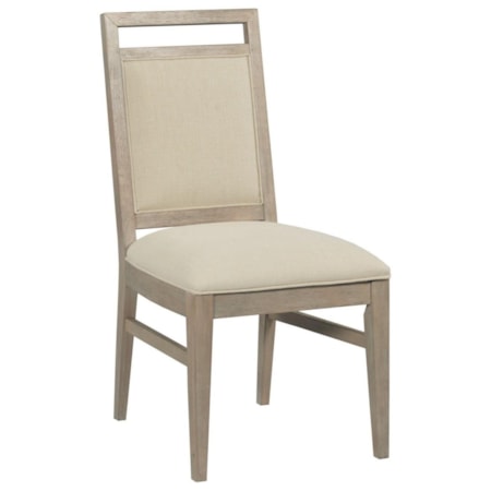 Upholstered Solid Wood Side Chair