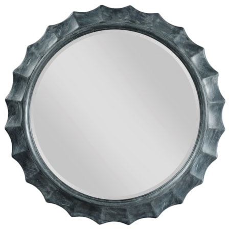 Sapphire Scalloped Mirror