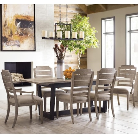 7-Piece Dining Set with Denali Two Tone Table