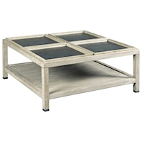 Elements Square Coffee Table with Four Removable Trays
