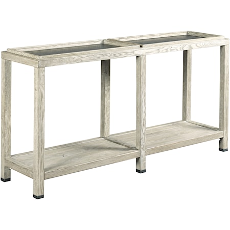 Elements Console Table with Two Removable Trays