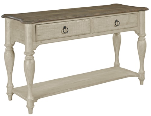 Sofa Table with 2 Drawers and 1 Lower Shelf