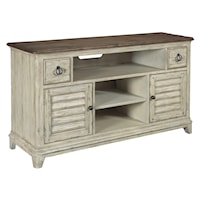 56" Console with 2 Drawers and Doors and Adjustable Shelves