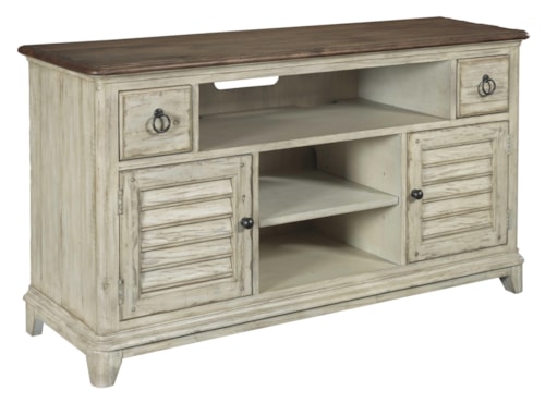 56" Console with 2 Drawers and Doors and Adjustable Shelves