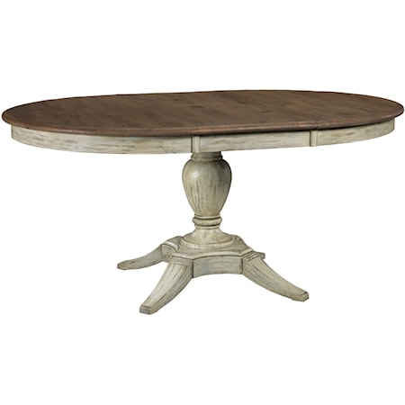 Milford Round Dining Table Package with Pedestal Base and Splayed Legs