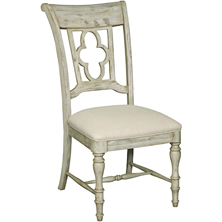 Side Chair with Quatrefoil Back