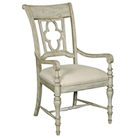 Arm Chair with Quatrefoil Back