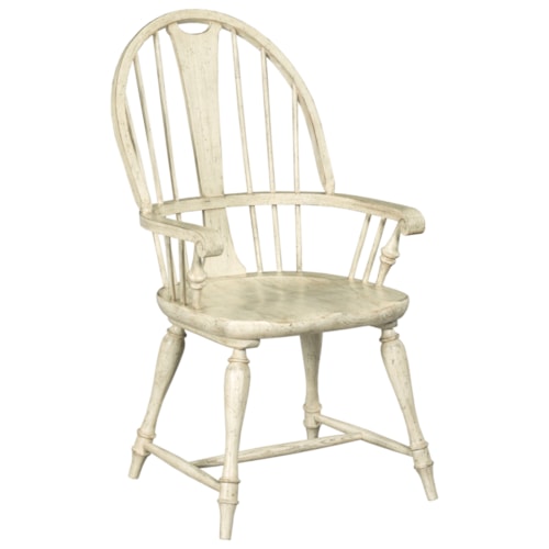 Baylis Arm Chair with Turned Legs