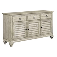 Hastings Buffet with 3 Drawers and 3 Shutter-Style Doors