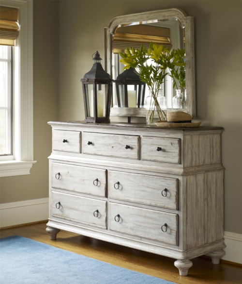 Wellington Dresser and Westland Mirror Combination