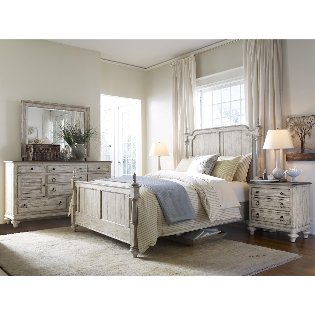 Kincaid Furniture Weatherford Westland Queen Bed Package