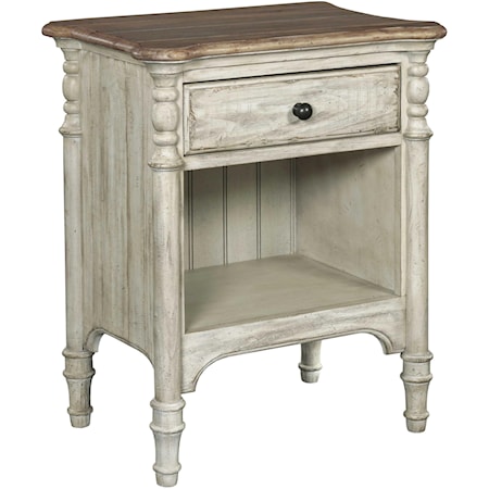 Open Nightstand with 1 Drawer and 1 Lower Shelf