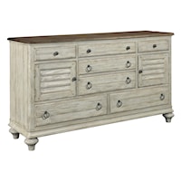 Ellesmere Dresser with 6 Drawers and 2 Shutter-Style Doors