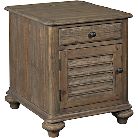 Chairside Chest with 1 Drawer and 1 Shutter-Style Door