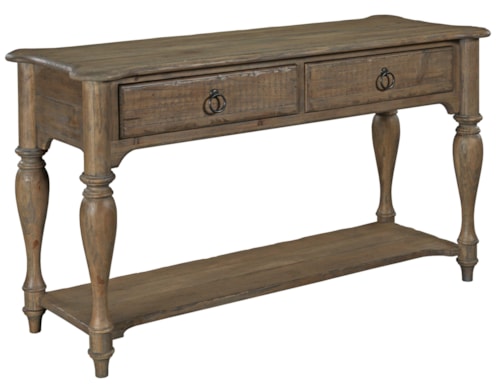 Sofa Table with 2 Drawers and 1 Lower Shelf