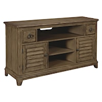 56" Console with 2 Drawers and Doors and Adjustable Shelves