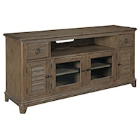 66" Console with 2 Drawers and 4 Doors and Adjustable Shelves