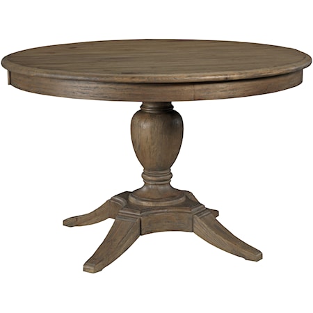 Milford Round Dining Table Package with Pedestal Base and Splayed Legs