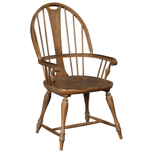 Baylis Arm Chair with Turned Legs