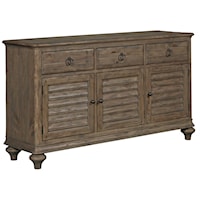 Hastings Buffet with 3 Drawers and 3 Shutter-Style Doors