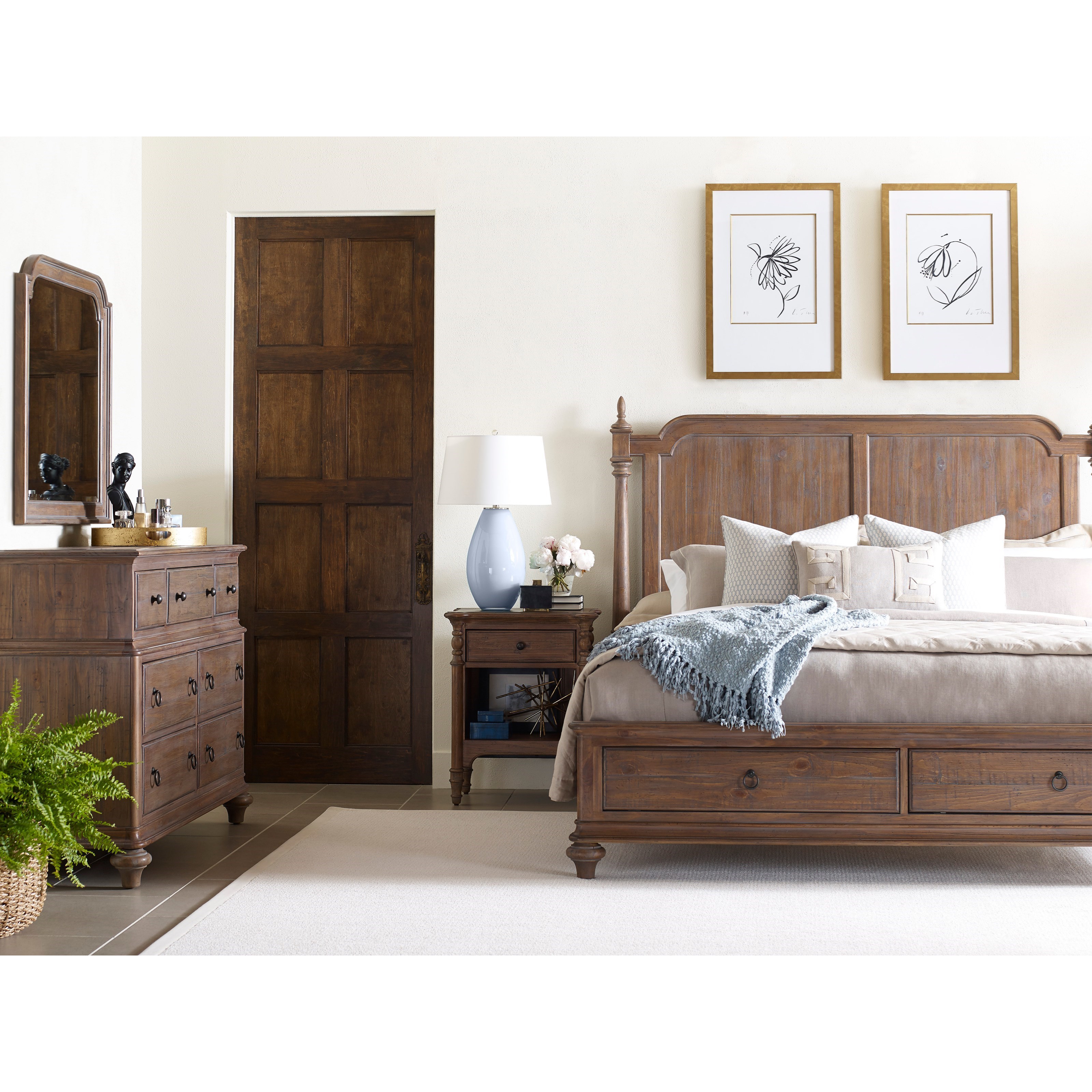 Kincaid Furniture Weatherford Dresser and Mirror Combo