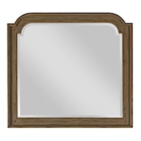 Westland Mirror with Wooden Frame and Beveled Mirror