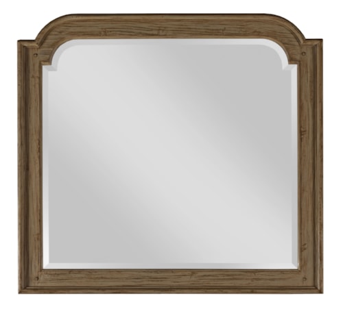 Westland Mirror with Wooden Frame and Beveled Mirror