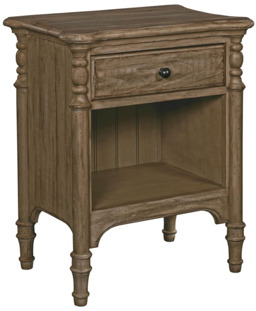 Open Nightstand with 1 Drawer and 1 Lower Shelf
