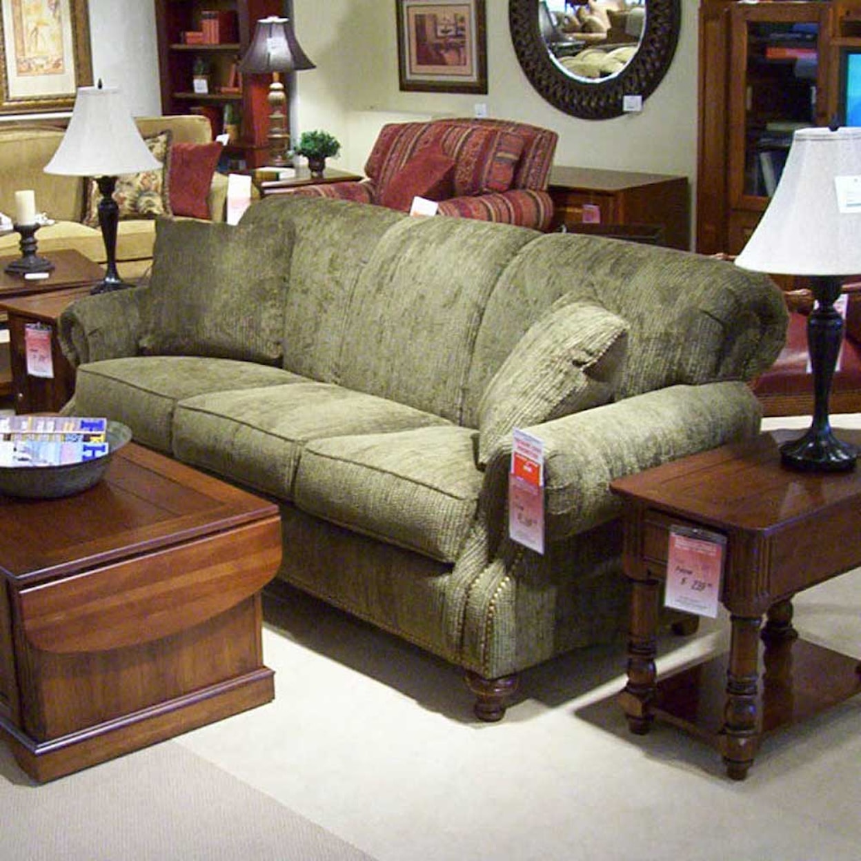 King Hickory 4200 Rolled arm and back sofa