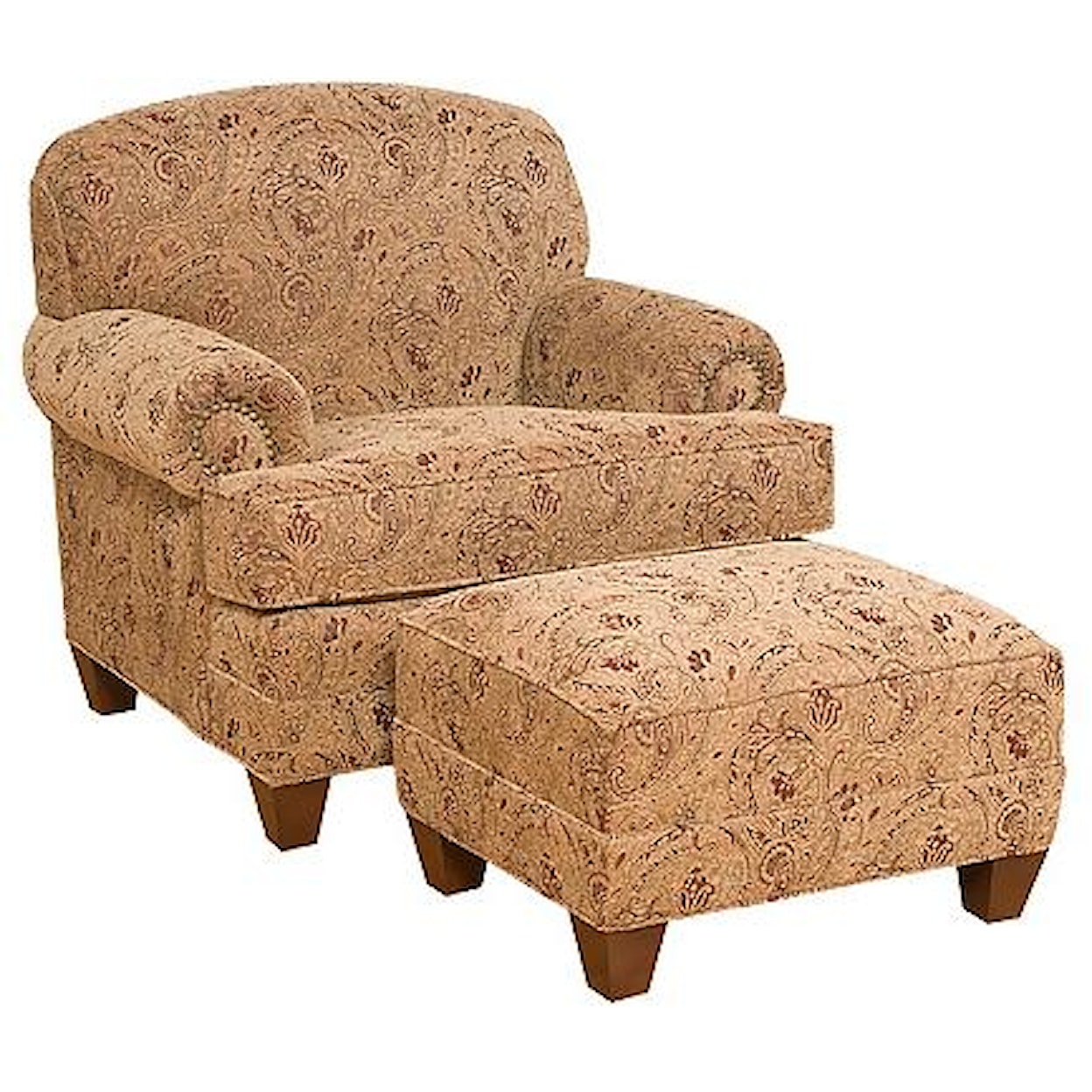 King Hickory Callie Companion Chair with Ottoman