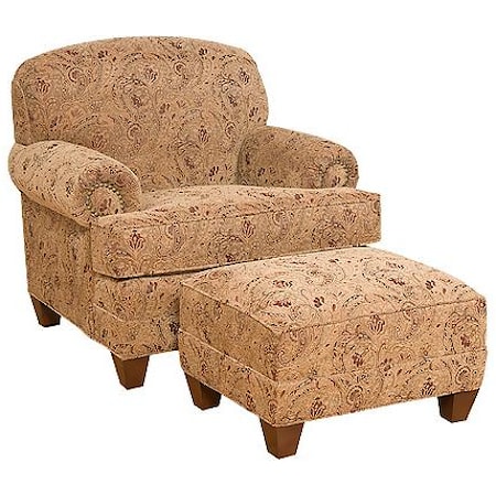 Companion Chair with Ottoman