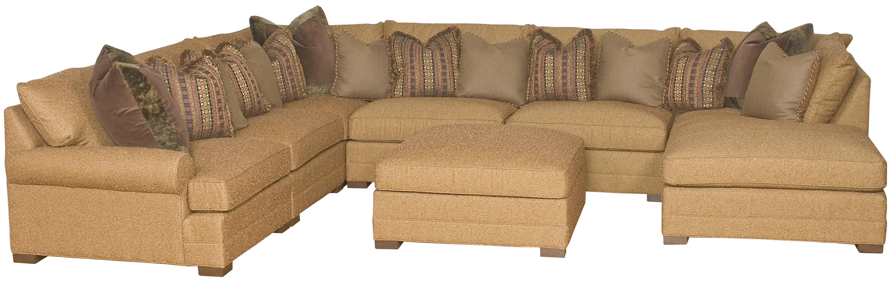 King Hickory Casbah Transitional U Shaped Sectional Sofa Darvin