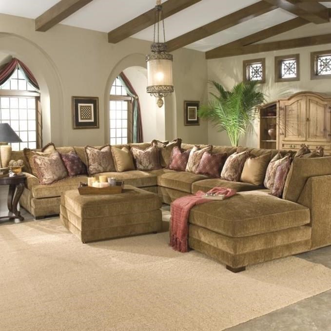King Hickory Casbah 1112+3x64+61+87+07 Transitional U Shaped Sectional