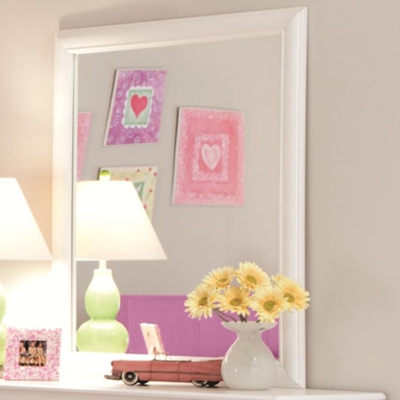 SAVANNAH STIPPLE WHITE | FRAMED MIRROR