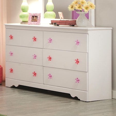 SAVANNAH STIPPLE WHITE DRESSER |