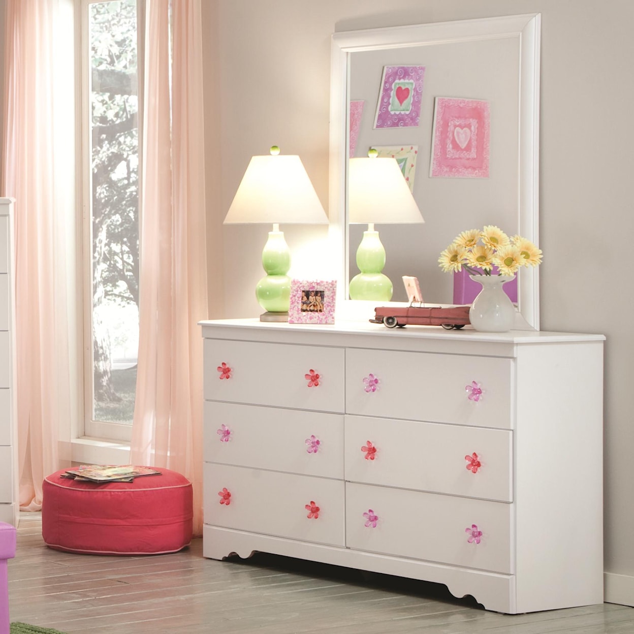 Kith Furniture Stipple White SAVANNAH STIPPLE WHITE DRESSER |