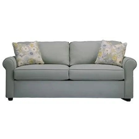 Upholstered Sofa with Rolled Arms