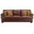 Klaussner Montezuma Casual Style Leather Sofa with Bun Feet