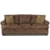 Klaussner Montezuma Casual Style Leather Sofa with Bun Feet