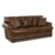 Klaussner Montezuma Leather Studio Sofa with Rolled Arms