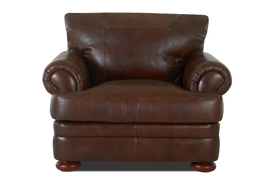 Montezuma Leather Chair by Klaussner at Rooms for Less