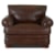 Klaussner Montezuma Leather Casual Style Chair with Bun Feet