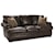 Klaussner Montezuma Leather Studio Sofa with Rolled Arms