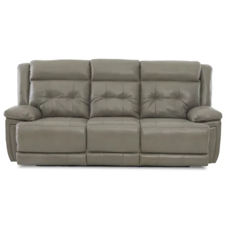 Casual Power Reclining Sofa with Power Headrest and USB Port
