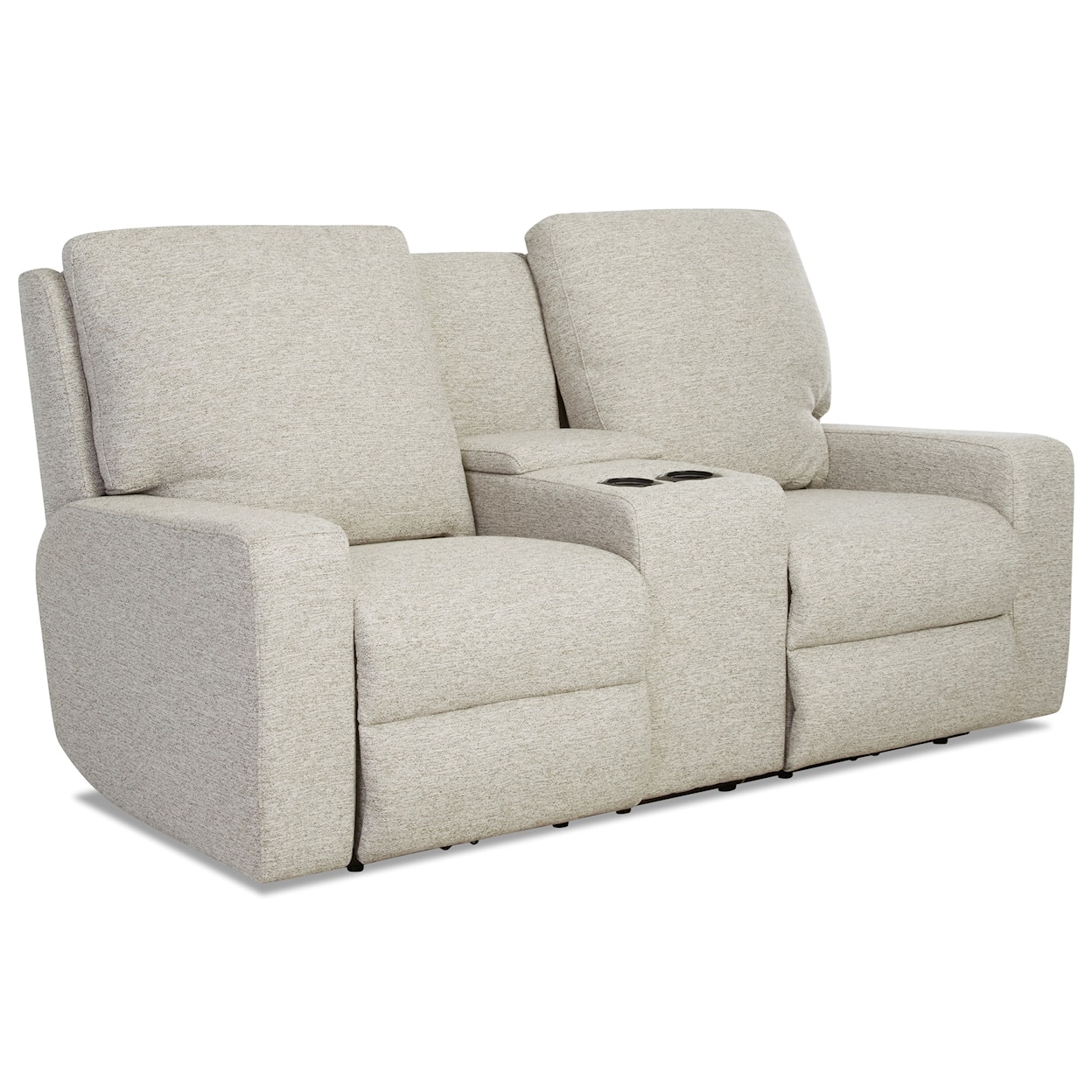 Klaussner Alliser Pwr Recl Loveseat w/ Console & Power Hdrests