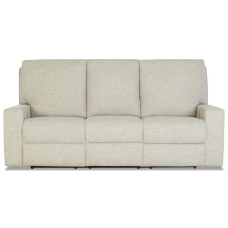 Contemporary Power Reclining Sofa w/ Power Headrests