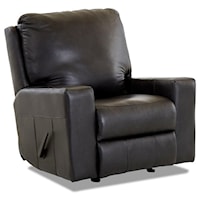 Contemporary Power Rocking Reclining Chair w/ Power Headrest & XMS Massage