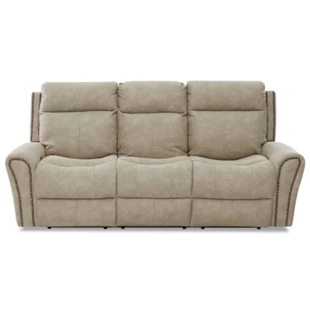 Power Reclining Sofa with Power Headrest/Lumbar and USB Ports