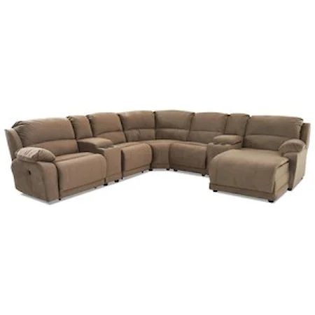 Seven Piece Sectional with Storage Consoles