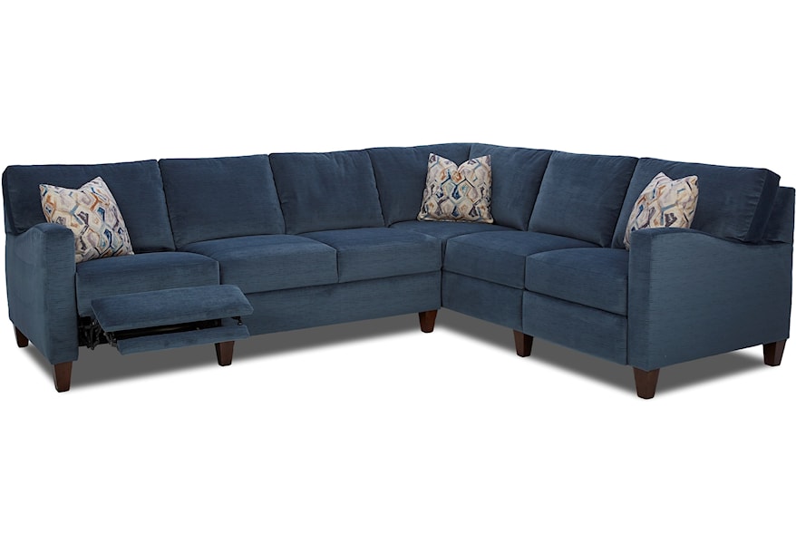 Blue Reclining Sectional - These sectional sofas offer one or more ...